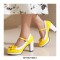 Round Toe Cute Bow-tied Chunky Heels Lolita Vintage Mary Janes Platforms Pumps - Green
