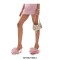 Peep Toe Kitten Heels Flower Banquet Wedding Back Straps Barbie Sandals - Pink