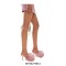 Peep Toe Kitten Heels Flower Banquet Wedding Back Straps Barbie Sandals - Pink