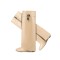 Round Toe Knee Highs Wedges Lock Decorated Side Zipper Fashion Rain Boots - Apricot