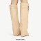 Round Toe Knee Highs Wedges Lock Decorated Side Zipper Fashion Rain Boots - Black