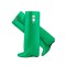 Round Toe Knee Highs Wedges Lock Decorated Side Zipper Fashion Rain Boots - Green