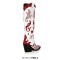 Pointed Toe Chunky Heels Knee Highs Western Cowgirl Boots - Red Glitters Faux Leather