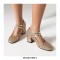 Round Toe Sequid Glitters Decorated Mary Janes Rhinestones Double Buckles Pumps - Gold