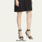 Peep Toe Stiletto Heels Vintage Gothic Metal Ankle Buckle Straps Sandals - Black