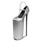 Fly High Platforms Stiletto Super 12 inches Heels Mary Janes Round Toe Pumps - Silver Patent