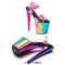 Peep Toe Stiletto Heels Transparent Ankle Cross Straps Platforms Sandals  - Multicolor PVC