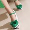Round Toe Cute Bowknot Chunky Heels Lolita Vintage Mary Janes Platforms Pumps - Blue Patent