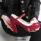 Round Toe Cute Bowknot Chunky Heels Lolita Vintage Mary Janes Platforms Pumps - Red Patent