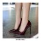 Pointed Toe Stiletto Leopard Heels Classic Patent Pumps - Leopard