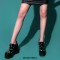 Round Toe Chunky Heels Platforms Slingback Patent Sandals - Black