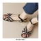 Summer Outside Flip Flops Ankle T Straps Sandals - Black