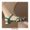 Summer Outside Flip Flops Ankle T Straps Sandals - Green