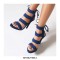 Peep Toe Stiletto Heels Ankle Back Lace Up Gladiator Sandals - Blue