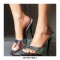 Pointed Toe Stiletto Heels Sequined Slippers Sandals - Gold