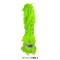 Round Toe Fur Plush Platforms Cute Monster Wedges Platforms Ankle Highs Boots - Green Faux Fur