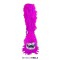 Round Toe Fur Plush Platforms Cute Monster Wedges Platforms Ankle Highs Boots - HotPink Faux Fur