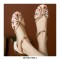 Summer Outside Marseille Flip Flops Ankle Straps Sandals - Apricot