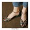 Summer Outside Marseille Flip Flops Ankle Straps Sandals - Green