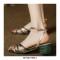 Summer Outside Monaco Flip Flops Ankle Straps Sandals - Green