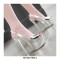 Peep Toe Metallic Platforms Stiletto Heels Slingback Sandals Pumps - Silver