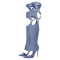 Peep Toe Stiletto Heels Sexy Straps Over The Knee Sandals Pumps - Blue