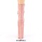 Round Toe Stiletto Heels Lace Up Platforms Ankle Highs Boots - Pink
