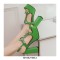 Peep To T Straps Crystal Decorated Chunky Heels Back Straps Platforms Pumps - Green