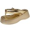 Summer Outside Wedges Flip Flops Slippers Sandals - Gold