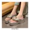 Summer Outside Wedges Flip Flops Slippers Sandals - Silver