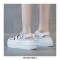 Round Toe Side Straps Summer Leather Flats Beach Roman Sandals - White