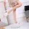 Peep Toe Stiletto Heels Patent Ankle Buckle Straps Platforms Pumps - White