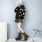 Round Toe Platforms Ankle Highs Punk Gothic Lace Up Side Zipper Belt Buckle Straps Boots - Orange