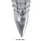 Pointed Toe Stiletto Heels Ankle Metals Highs Fold Over Boots - Silver
