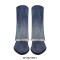 Peep Toe Denim Chunky Heels Side Zipper Gradient Ankle Highs Boots - Blue