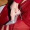 Pointed Toe Stiletto Heels Crystal Beads Rhinestones Slingback Pumps - Silver