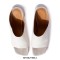 Strange Heels Peep Toe Vegan Leather Mules Slippers Sandals - White