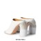 Strange Heels Peep Toe Vegan Leather Mules Slippers Sandals - White