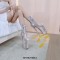 Round Toe Stiletto Heels Snake Pattern Lace Up Platforms Ankle Highs Boots - Tan