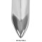 Pointed Toe Chunky Heels Silver Metallic Back Zipper Mid Calf Boots - Silver
