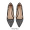 Pointed Toe Low Kitten Heels Rhinestones Pumps - White