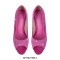 Peep Toe Stiletto Heels Rhinestones Summer Classic Pumps - Hot Pink