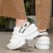 Peep Toe Lightweight Summer Casual Slingback Wedges Sandals Slippers - White