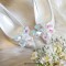 Pointed Toe Stiletto Heels Rhinestones Glitters Cinderella Wedding Pumps - Silver