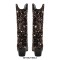 Pointed Toe Chunky Heels Pull On Glitters Blings Western Cowgirl Booties - Bronze