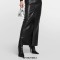 Pointed Toe Stiletto Heels Side Zipper Knee High Gothic Boots - Black