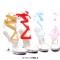 Ballerina Stiletto Heels Ankle Gladiator Silk Straps Elegant Catwalk Transparent Sandals - Red or Yellow PVC