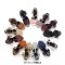 Peep Toe Hemb Rope Platforms Ankle Buckle T Straps Summer Wedges Sandals - White Leather