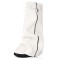 Round Toe Turned-over Edge Knee High Vegan Leather Platforms Wedges Party Boots - White
