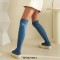 Round Toe Platforms Over The Knees Denim Vintage Sneakers  Boots - Light Blue
